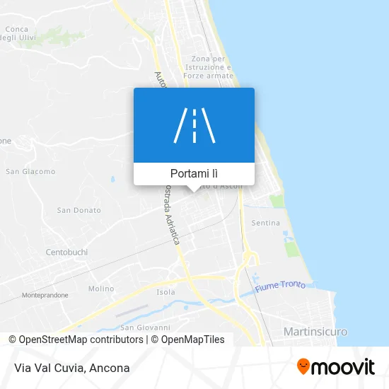 Mappa Via Val Cuvia