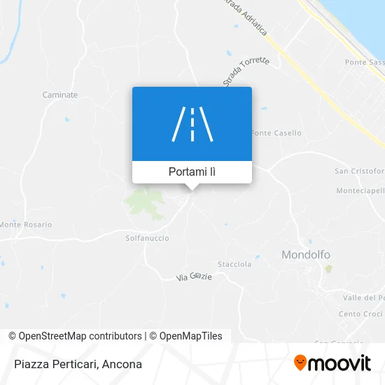 Mappa Piazza Perticari