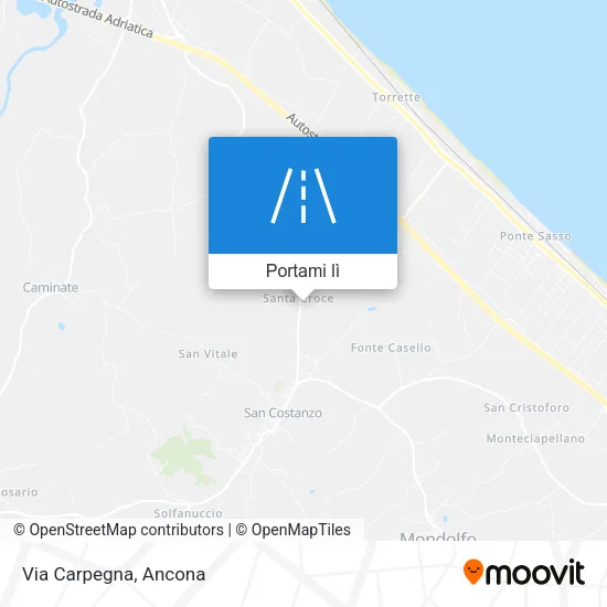 Mappa Via Carpegna