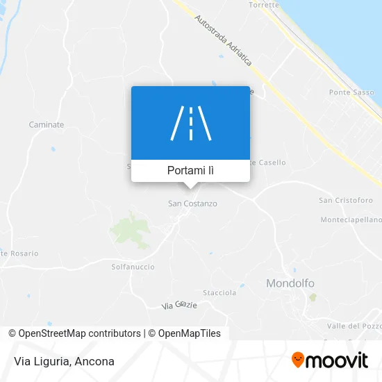 Mappa Via Liguria