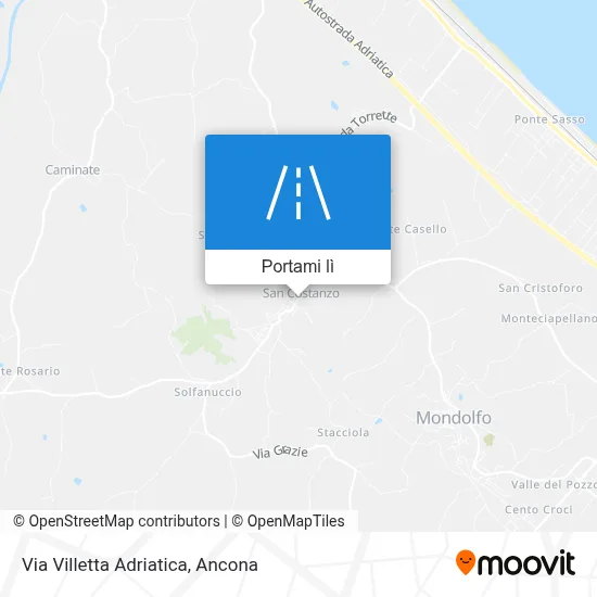 Mappa Via Villetta Adriatica