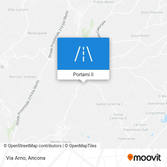 Mappa Via Arno