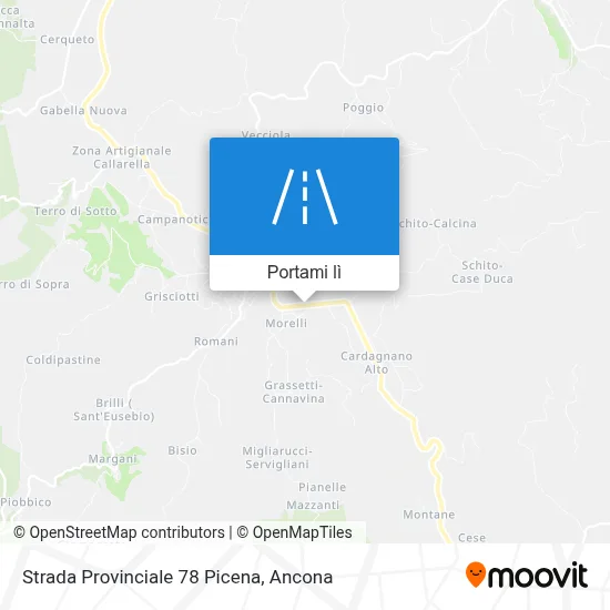 Mappa Strada Provinciale 78 Picena