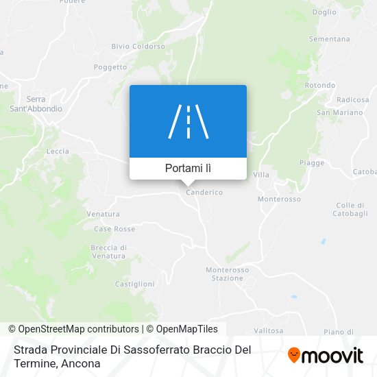 Mappa Strada Provinciale Di Sassoferrato Braccio Del Termine