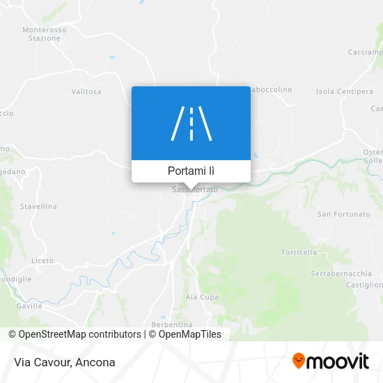 Mappa Via Cavour