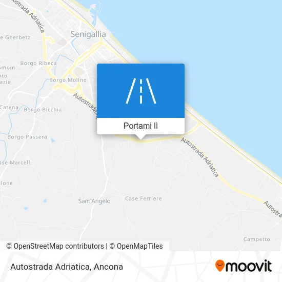 Mappa Autostrada Adriatica