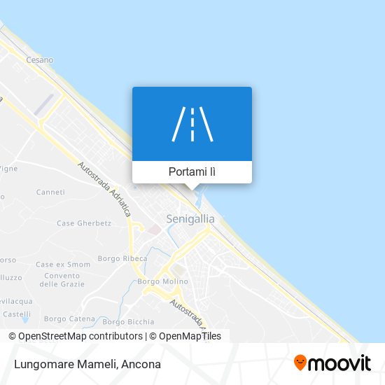 Mappa Lungomare Mameli