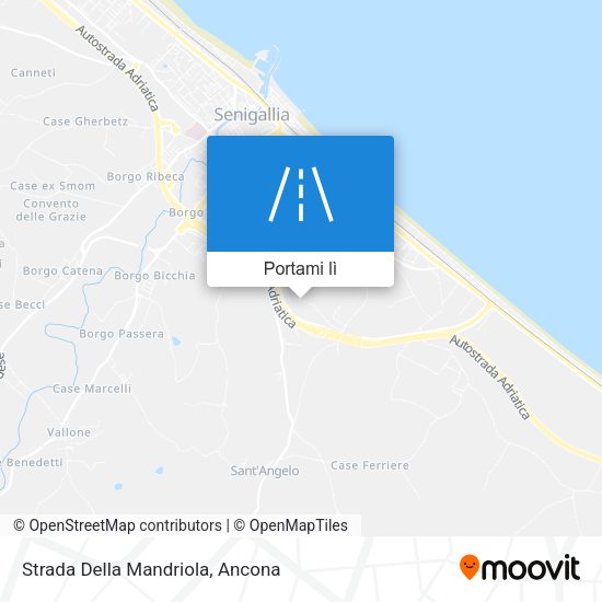 Mappa Strada Della Mandriola
