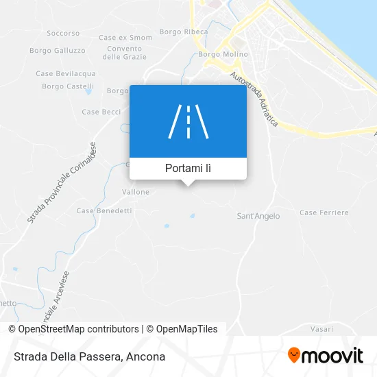 Mappa Strada Della Passera