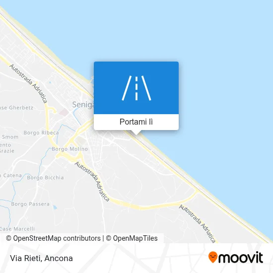 Mappa Via Rieti