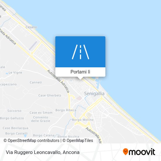 Mappa Via Ruggero Leoncavallo
