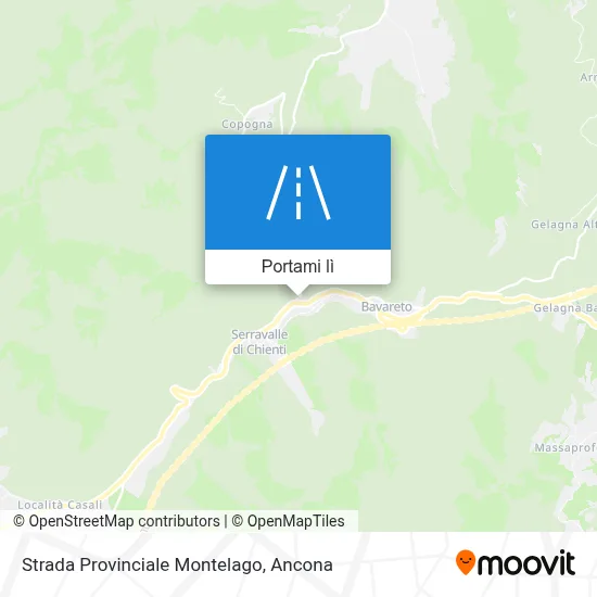 Mappa Strada Provinciale Montelago