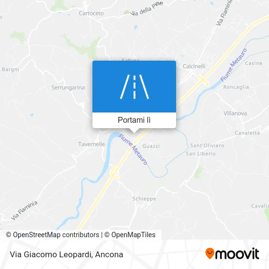 Mappa Via Giacomo Leopardi