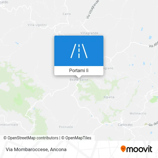 Mappa Via Mombaroccese