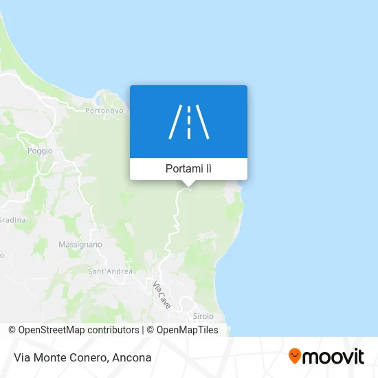 Mappa Via Monte Conero