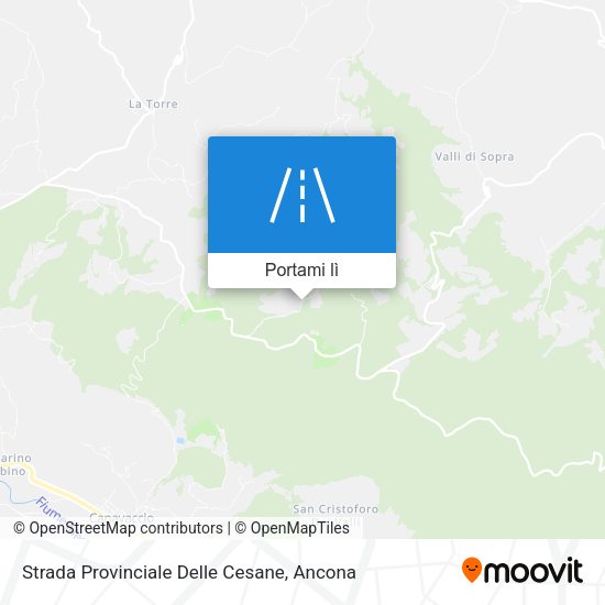 Mappa Strada Provinciale Delle Cesane