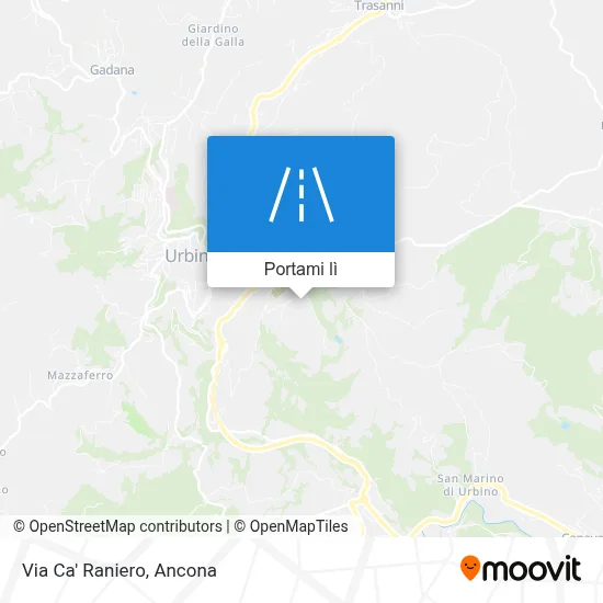 Mappa Via Ca' Raniero