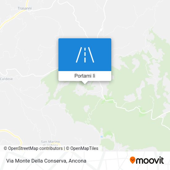 Mappa Via Monte Della Conserva
