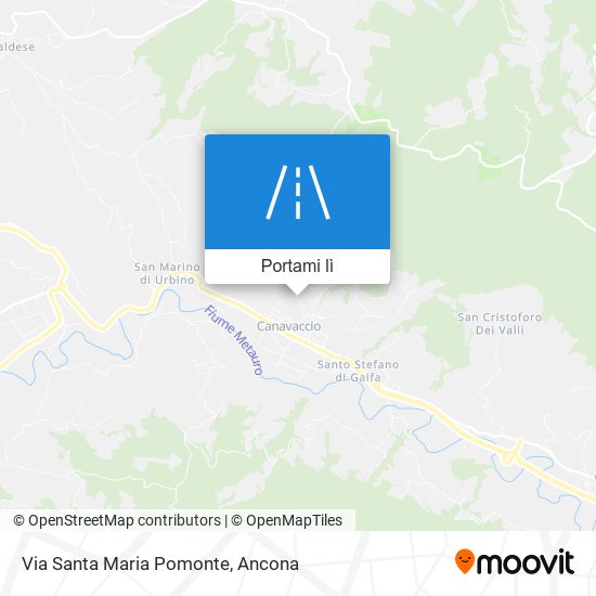 Mappa Via Santa Maria Pomonte