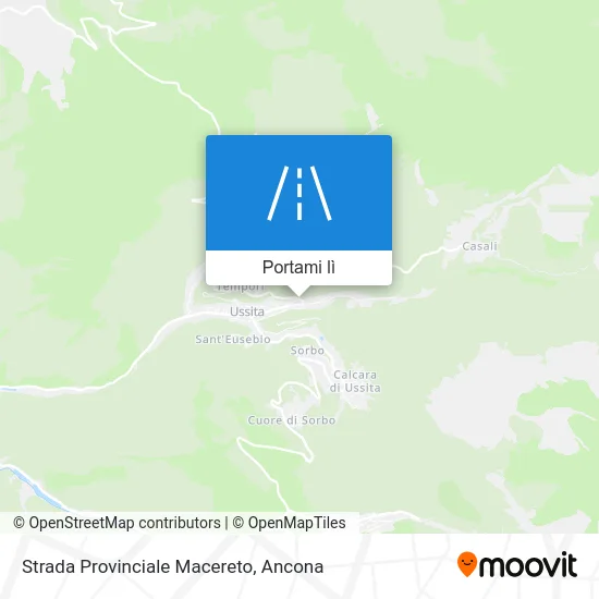 Mappa Strada Provinciale Macereto