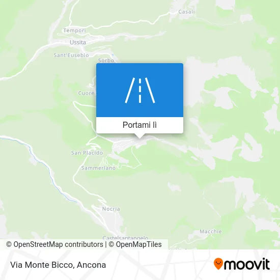 Mappa Via Monte Bicco