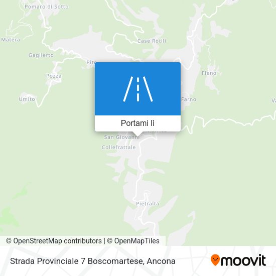 Mappa Strada Provinciale 7 Boscomartese