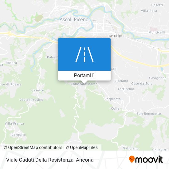Mappa Viale Caduti Della Resistenza
