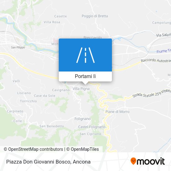 Mappa Piazza Don Giovanni Bosco