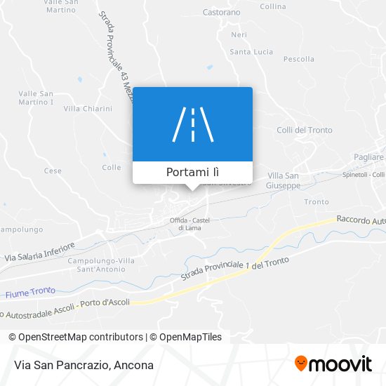 Mappa Via San Pancrazio