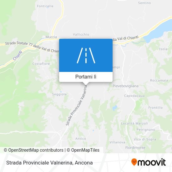 Mappa Strada Provinciale Valnerina