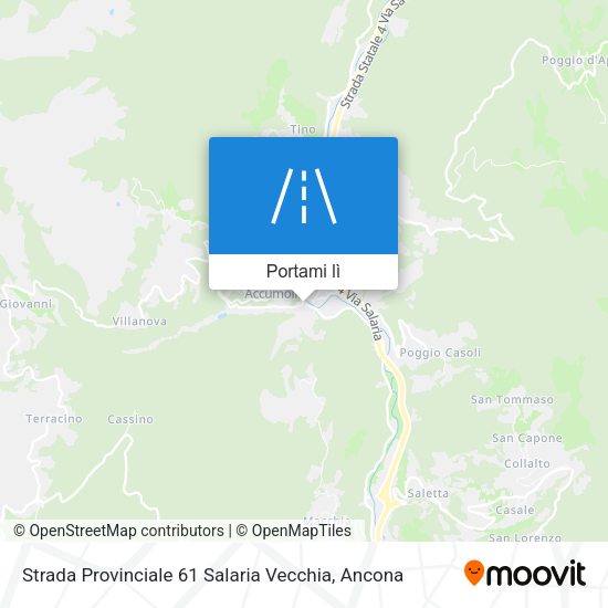 Mappa Strada Provinciale 61 Salaria Vecchia