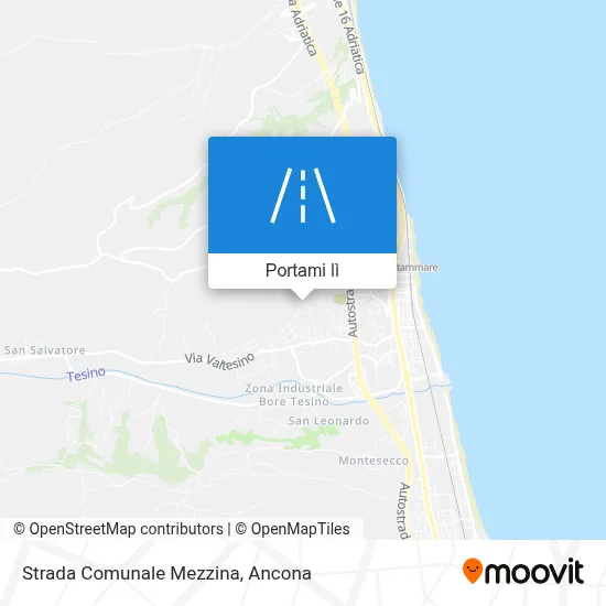 Mappa Strada Comunale Mezzina