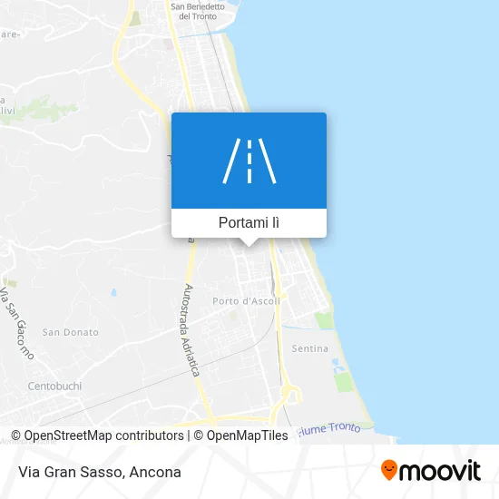 Mappa Via Gran Sasso