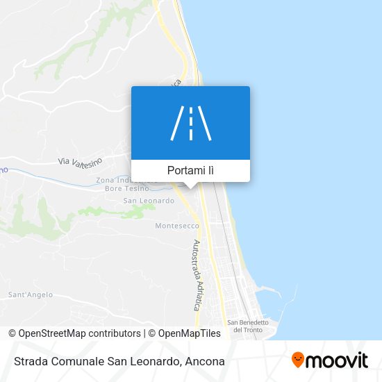 Mappa Strada Comunale San Leonardo