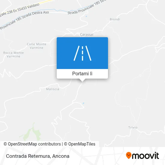 Mappa Contrada Retemura
