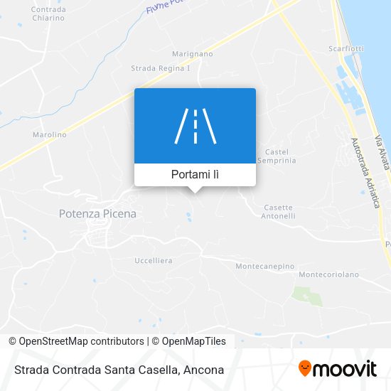 Mappa Strada Contrada Santa Casella