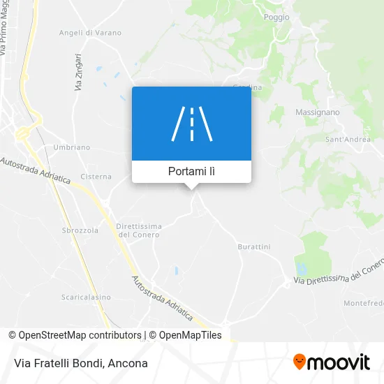 Mappa Via Fratelli Bondi