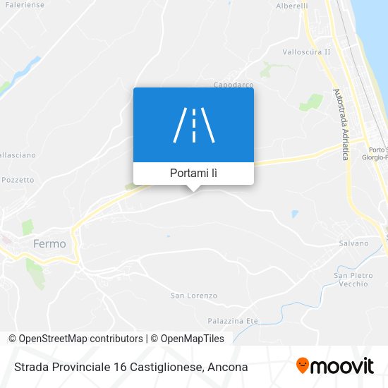 Mappa Strada Provinciale 16 Castiglionese