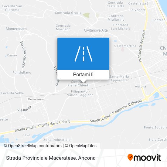 Mappa Strada Provinciale Maceratese