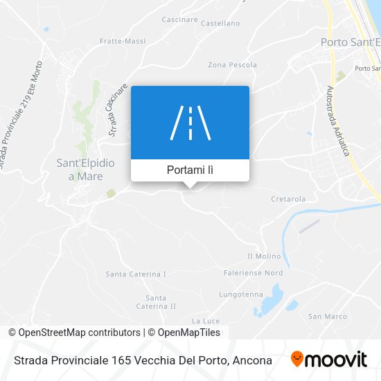 Mappa Strada Provinciale 165 Vecchia Del Porto