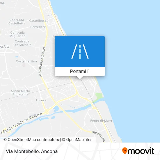 Mappa Via Montebello