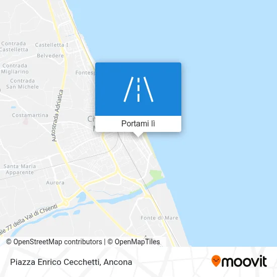 Mappa Piazza Enrico Cecchetti