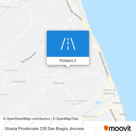 Mappa Strada Provinciale 255 San Biagio