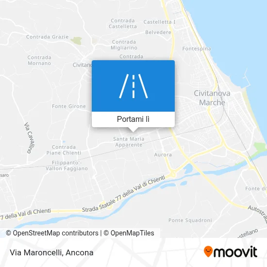 Mappa Via Maroncelli