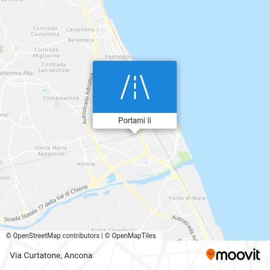 Mappa Via Curtatone