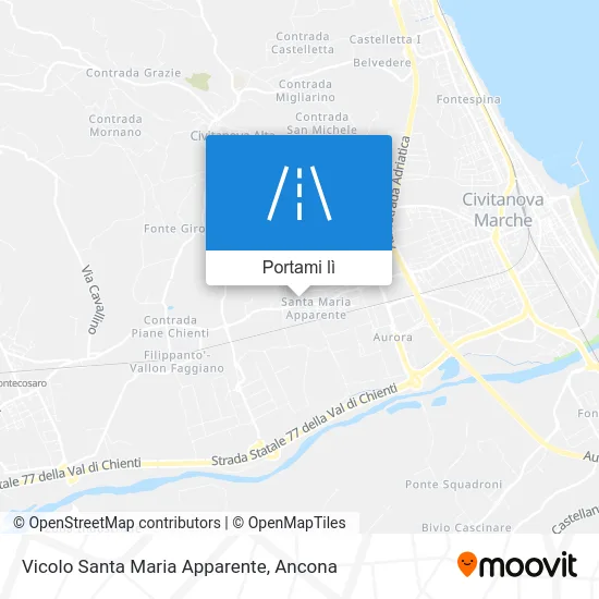 Mappa Vicolo Santa Maria Apparente