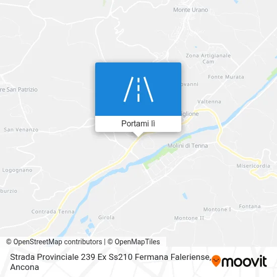 Mappa Strada Provinciale 239 Ex Ss210 Fermana Faleriense