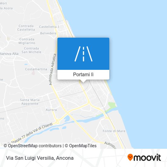 Mappa Via San Luigi Versilia