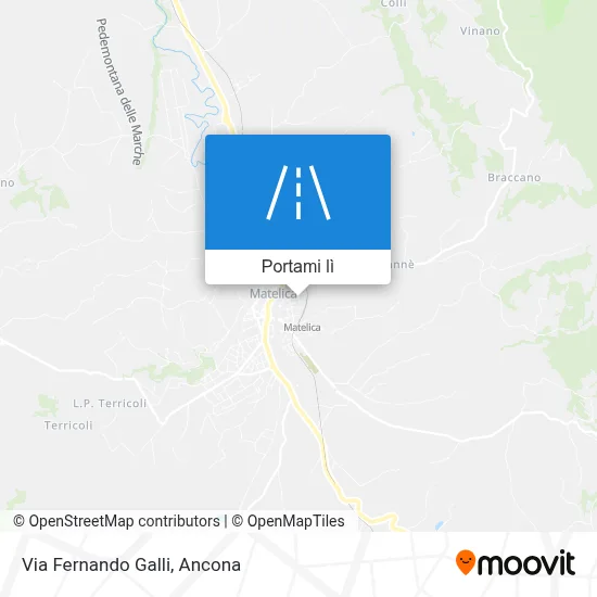 Mappa Via Fernando Galli