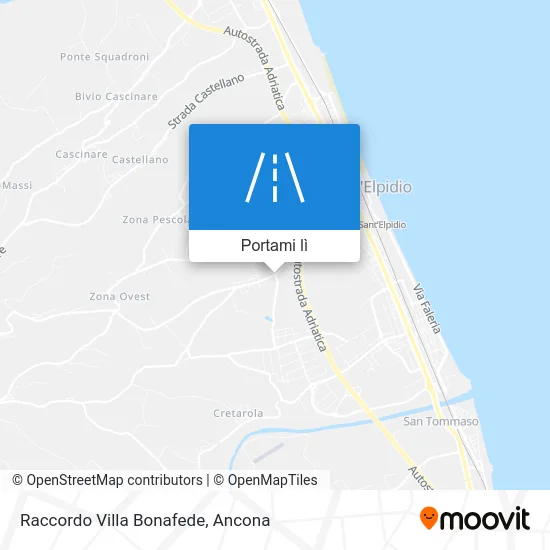 Mappa Raccordo Villa Bonafede